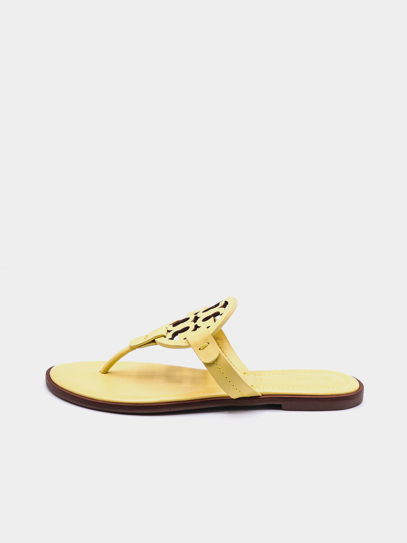 Tory Burch Miller Thong Sandals - Pale Lemon Yellow