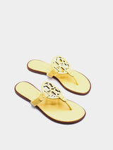 Tory Burch Miller Thong Sandals - Pale Lemon Yellow