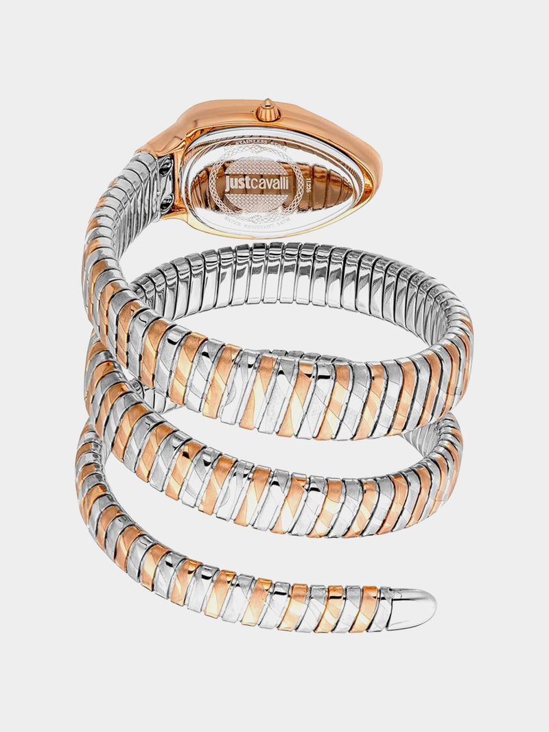 Just Cavalli Analogue Quartz Watch With Stainless Steel Strap - Two Tone