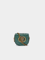 Kurt Geiger London Micro Chelsea Saddle Bag - Green