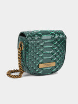Kurt Geiger London Micro Chelsea Saddle Bag - Green