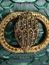 Kurt Geiger London Micro Chelsea Saddle Bag - Green