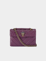 Kurt Geiger London Leather Kensington Bag - Wine