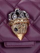 Kurt Geiger London Leather Kensington Bag - Wine