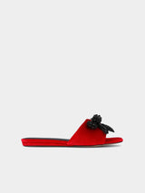 Kurt Geiger London Kensington Bow Flat Sandal - Red