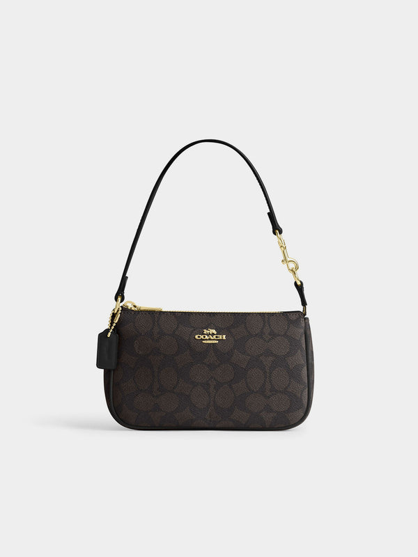 Coach Nolita 19 In Signature Canvas - IM / Walnut / Black