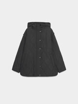 Zara Water-Repellent Hooded Quiled Jacket