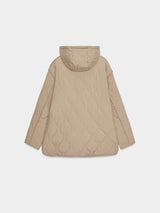 Zara Water-Repellent Hooded Quiled Jacket