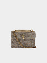 Kurt Geiger London Medium Fabric Kensington Bag - Beige Combination