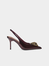 Kurt Geiger London Large Eagle Sling Back Heel - Wine