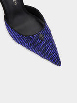 Kurt Geiger London Eagle Point Ankle Strap Heel - Blue Dark