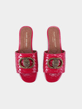 Kurt Geiger London Chelsea Flat Sandal - Fushia