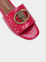 Kurt Geiger London Chelsea Flat Sandal - Fushia