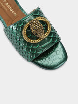 Kurt Geiger London Chelsea Flat Sandal - Green