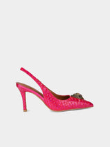 Kurt Geiger London Belgravia High Sling Back Heel - Fushia