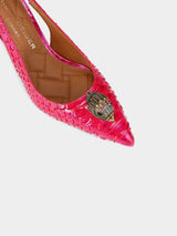 Kurt Geiger London Belgravia High Sling Back Heel - Fushia