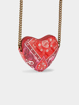 Kurt Geiger London Micro Heart Cross Body Bag - Red Combination