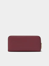 Michael Kors Jet Set Travel Large Pebbled Leather Wristlet - Cherry