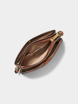 Michael Kors Trisha Medium Logo Crossbody Bag - Brown