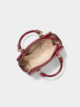 Michael Kors Marilyn Small Signature Logo Messenger Bag - Cherry