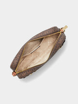 Michael Kors Jet Set Large Logo Crossbody Bag - Brown