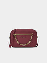 Michael Kors Jet Set Large Saffiano Leather Crossbody Bag - Cherry