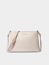 Michael Kors Trisha Medium Logo Crossbody Bag - Powder Blush Multi