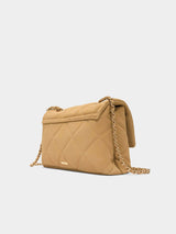 Aldo Goldenshinerr Shoulder Bag - Tan