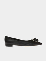 Salvatore Ferragamo Zeri 10 Flat Pump - Black