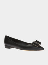 Salvatore Ferragamo Zeri 10 Flat Pump - Black