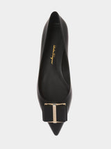 Salvatore Ferragamo Zeri 10 Flat Pump - Black