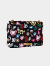 Kurt Geiger London Mini Velvet Kensington Bag - Black Other