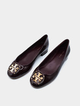 Tory Burch Multi Logo Block Heel Softy Naplak Cow 1.0-1.2 - Patent - Agnello