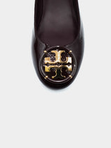 Tory Burch Multi Logo Block Heel Softy Naplak Cow 1.0-1.2 - Patent - Agnello