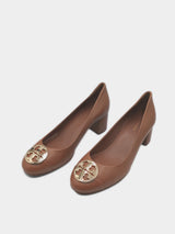 Tory Burch Chelsea 50MM Cap - Toe Pump Nappa Leather - Royal Tan