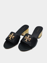 Tory Burch Everly Block Heel Saturn Calf 1.1-1.3MM - Perfect Black