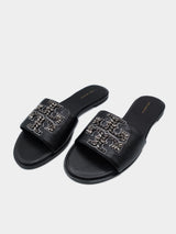 Tory Burch Everly Embellished Slide - Perfect Black