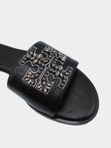Tory Burch Everly Embellished Slide - Perfect Black
