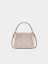 Kate Spade Flower Pvc Mini Top Handle Crossbody - Dark Beige Multi