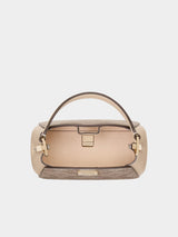 Kate Spade Flower Pvc Mini Top Handle Crossbody - Dark Beige Multi