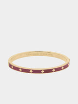 Kate Spade Spot The Spade Enamel Hinged Bangle - Dark Merlot