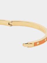 Kate Spade Spot The Spade Enamel Hinged Bangle - Cayenne Pepper