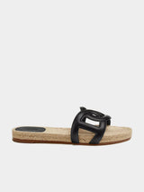 Hermes Famosa Espadrille - Noir