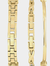 Anne Klein Women's Gold-Tone Bracelet Watch Set 24mm