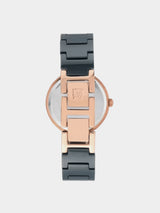 Anne Klein Diamond Dial Bracelet Watch - Black