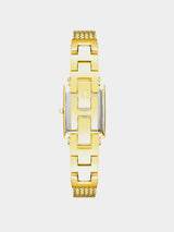 Anne Klein Rectangle Mesh Strap Ladies Watch - Gold