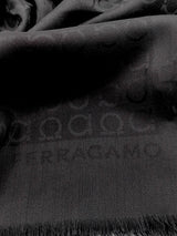 Salvatore Ferragamo Gancini Scarf - Black
