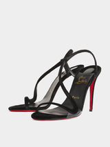 Christian Louboutin Rosalie Velvet Slingback Heels - Black
