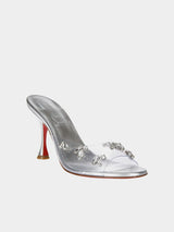 Christian Louboutin Degraqueen 85 Mules - Silver