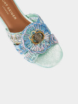 Kurt Geiger London Chelsea Woven Flat Sandal - Blue Other